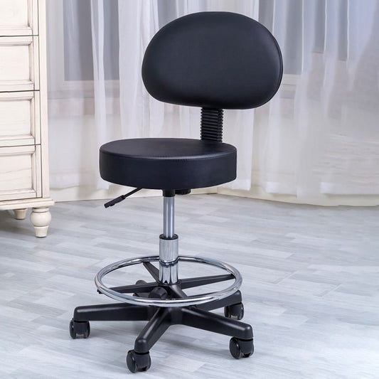 Modern Rotatable Armless Counter Stool Steel Household Bar Stool with Pulley and Cushion Clearhalo 'Bar Furniture' 'Bar Stools' 'bar_stools' 'furn' 'furn_bar_stools' 'furniture_bar_stools' 'Kitchen & Dining Furniture' 'kitchen&dining_furn' 'kitchen' 'kitchen_furn' Furniture' 1200x1200_0bc90cbe-3f28-44e9-9d08-3c7f1eb6a388