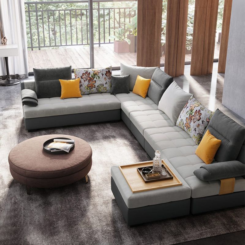 Cuscino contemporaneo Top ARM Sezione divano di divano di velluto sezionale