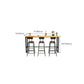 Industrial Style Bar Table Solid Wood Rectangle Pub Table for Indoor