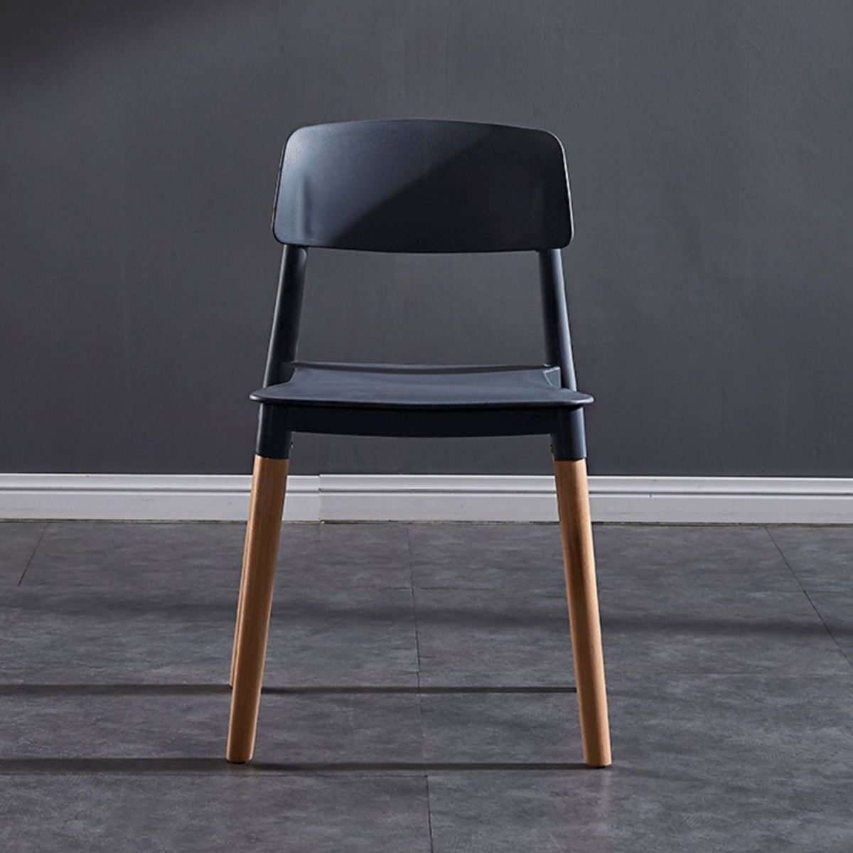 Modern Square Open Back Dining Chair Plastic Stackable Side Dining Chairs for Kitchen Clearhalo ' kitchen&dining_furn' 'Dining Chairs' 'Dining Tables & Seating' 'dining_chair' 'furn' 'furn_dining_chair' 'Furniture' 'furniture_dining_chair' 'Kitchen & Dining Furniture' 'kitchen' 1200x1200_0bd0cc52-7d35-4e8d-866f-47df7fdd6863