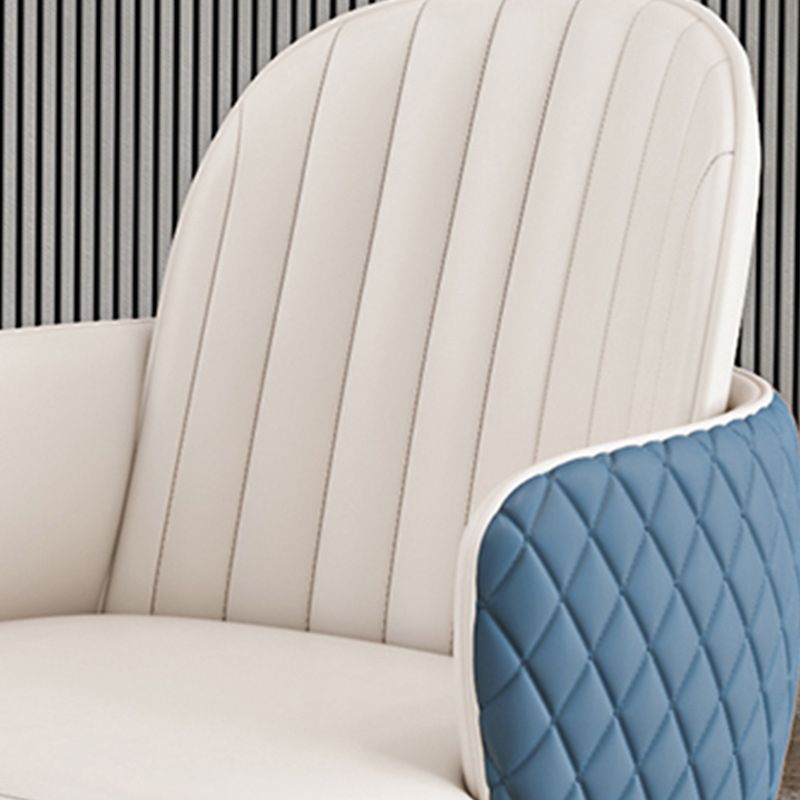 Glam 1/2/3/4/5 Pieces Dinette Set with White Sintered Stone Top Round Dining Table Set Clearhalo 'Dining Room Sets' 'Dining Tables & Seating' 'dining_room_set' 'furn' 'furn_dining_room_set' 'Furniture' 'furniture_dining_room_set' 'Kitchen & Dining Furniture' 1200x1200_0bd126b3-69e4-4169-9f9d-47ee72c30d32