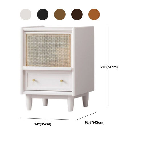 Zeitgenössischer Bett Nachttisch 2 Schubladen Akzenttisch Nachttisch