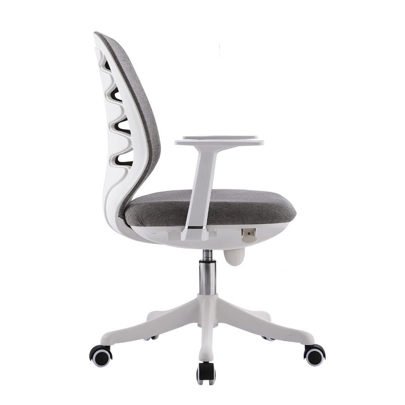 Contemporary Mid-Back Office Chair Gray Conference Fabric Swivel Chair Clearhalo 'furn' 'furn_office_chair' 'Furniture' 'Office Chairs' 'Office Furniture' 'office_chair' 1200x1200_0bd405ad-98f8-4b92-8e0a-643b9e1d2f18