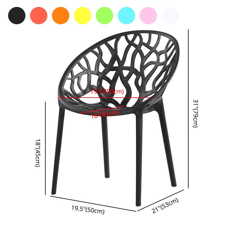 Contemporary Plastic Dining Room Chairs Armless Open Back Dining Side Chair for Restaurant Clearhalo ' kitchen&dining_furn' 'Dining Chairs' 'Dining Tables & Seating' 'dining_chair' 'furn' 'furn_dining_chair' 'Furniture' 'furniture_dining_chair' 'Kitchen & Dining Furniture' 'kitchen' 1200x1200_0bd41a38-53e6-4549-aac4-d2fbeeafabfb