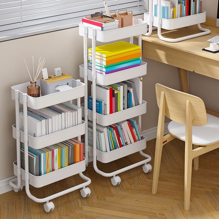 Modernes plastisches Bücherregal White Etagere vertikal offenes Regal Bücherregal