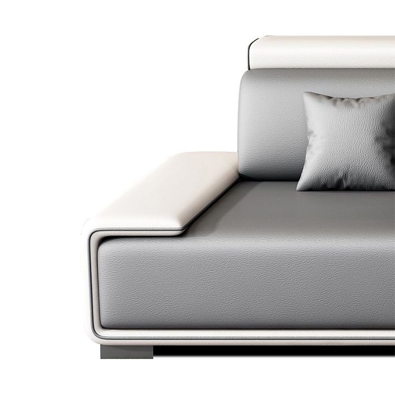 132"L Modern 5-Seat Sectional Fabric Cushion Back Sofa and Chaise Clearhalo 'furn' 'furn_sectionals' 'Furniture' 'furniture_sectionals' 'Living Room Furniture' 'Sectionals' 1200x1200_0bd66a93-b4e1-43c4-9029-13a10eb1abc2