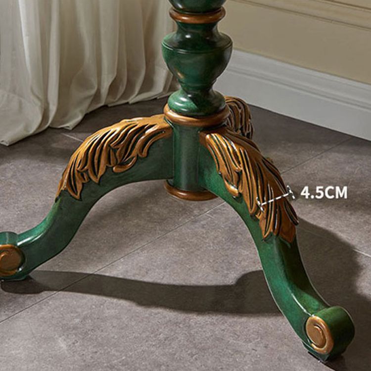 Mesa de madera maciza redonda de estilo tradicional con 3 patas Mesa base