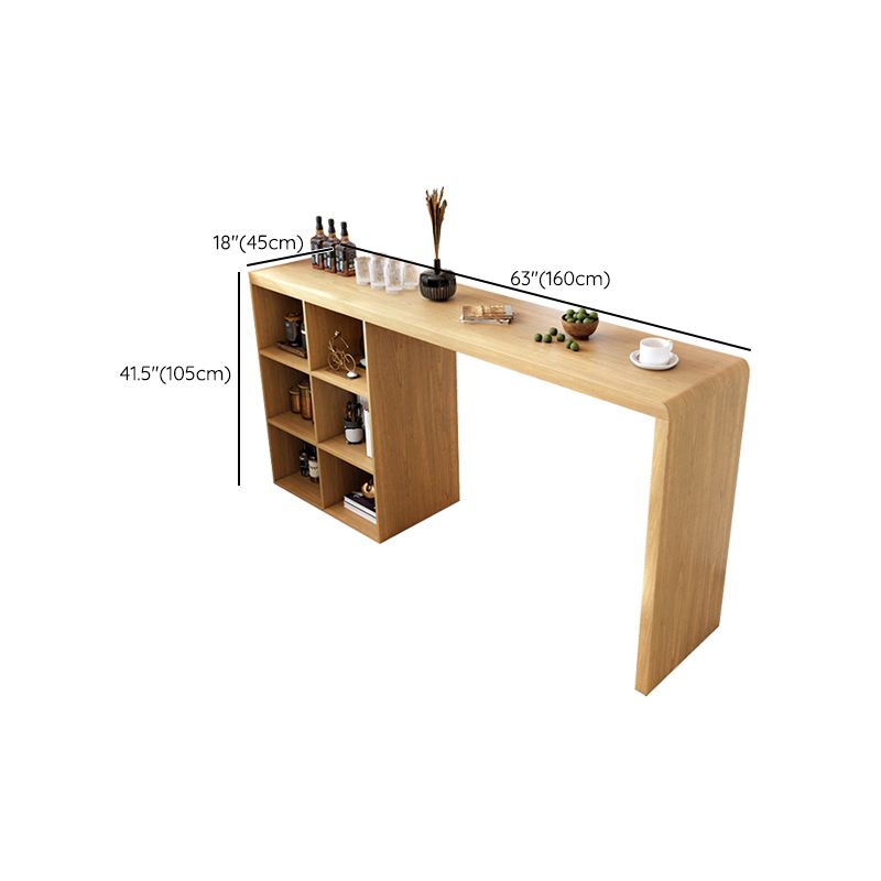 Table de bar en bois de style Glam, ensemble de 1/2/3 pièces de table de bar rectangulaire pour un usage domestique