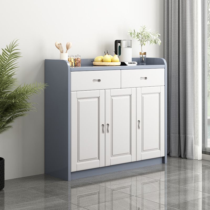 Modern Accent Cabinet with 2 Drawers in Rubberwood Wooden Cabinet Clearhalo 'Cabinets & Chests' 'cabinets_chests' 'furn' 'furn_cabinets_chests' 'Furniture' 'Living Room Furniture' 1200x1200_0bda5a5d-324f-4ebd-8a95-014e4ba911a6