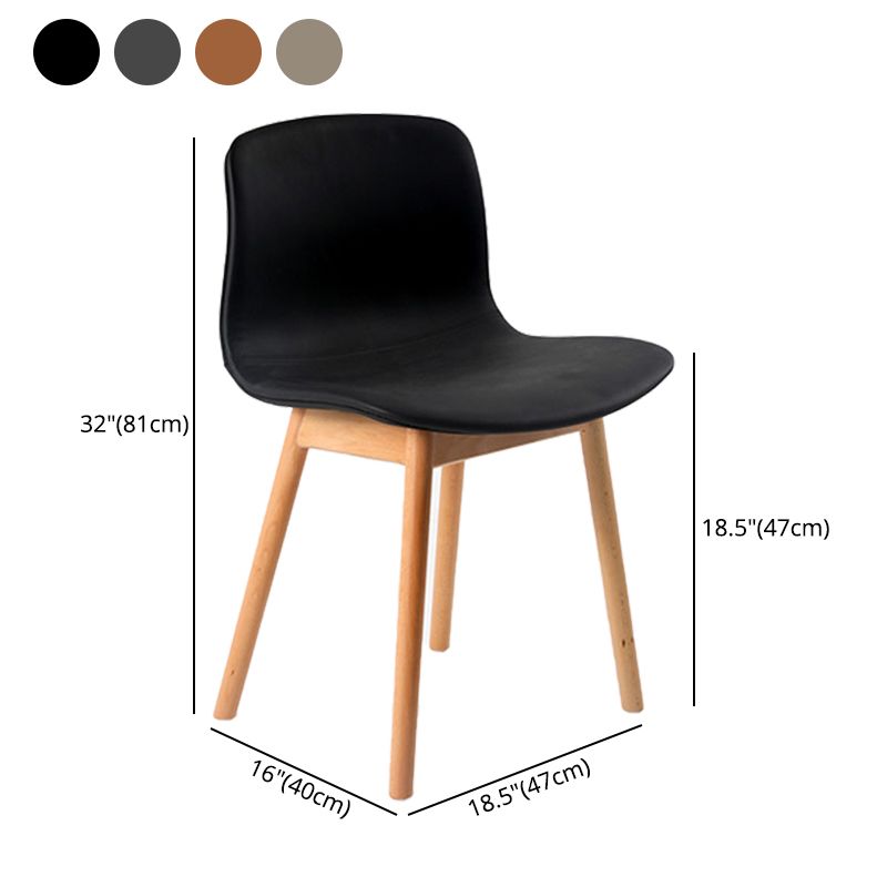 Contemporary Wood Dining Chairs Upholstered Armless Dining Chairs for Restaurant Clearhalo ' kitchen&dining_furn' 'Dining Chairs' 'Dining Tables & Seating' 'dining_chair' 'furn' 'furn_dining_chair' 'Furniture' 'furniture_dining_chair' 'Kitchen & Dining Furniture' 'kitchen' 1200x1200_0bda89c3-99a7-455a-b42b-36dae9141f7a
