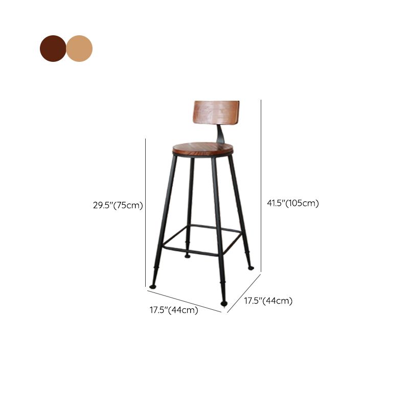 Sgabello da bar senza braccio da pranzo in metallo contemporaneo con base nera