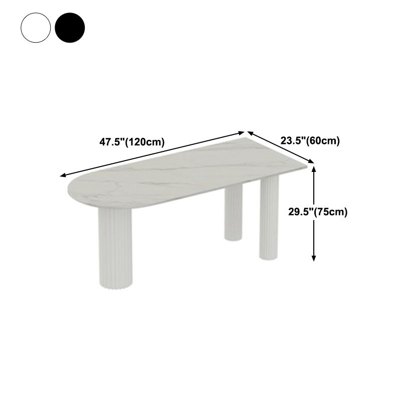 Sintered Stone Top Freeform Table for Restaurant Modern Dining Table with 3 Legs Clearhalo ' dining_table' 'Dining Tables & Seating' 'Dining Tables' 'furn' 'furn_dining_table' 'Furniture' 'furniture_dining_table' 'Kitchen & Dining Furniture' 'kitchen&dining_furn' 'kitchen' 'kitchen_dining_table' 1200x1200_0bdb56d0-0465-4ebd-af1d-d0f622d1246b
