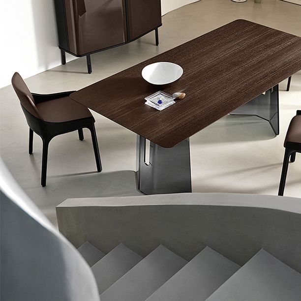 Contemporary Metal Dining Arm Chair Faux Leather Dining Chairs for Home Use Clearhalo ' kitchen&dining_furn' 'Dining Chairs' 'Dining Tables & Seating' 'dining_chair' 'furn' 'furn_dining_chair' 'Furniture' 'furniture_dining_chair' 'Kitchen & Dining Furniture' 'kitchen' 1200x1200_0bdb95ab-7fcd-46d6-9bcb-354c3df02535