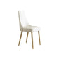 Glam Style Parsons Side Chair Leather White Indoor Dining Chair Clearhalo 'Dining Chairs' 'Dining Tables & Seating' 'dining_chair' 'furn' 'furn_dining_chair' 'Furniture' 'Kitchen & Dining Furniture' 1200x1200_0bdd6a6a-e67a-4d10-bed5-15b8e837a990
