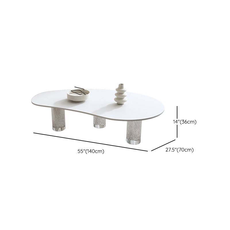 27-inch brede moderne salontafel 3 poten koffie-cocktailtafel