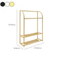 Modern Coat Rack Metal Hanging Rail and Storage Shelving Hall Stand