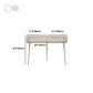 Glam White/Grey Makeup Vanity Desk Slate Top Vanity Makeup Table Set