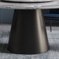 Contemporary Style Marble Table Round Pedestal Base Dining Table with Turntable Clearhalo ' dining_table' 'Dining Tables & Seating' 'Dining Tables' 'furn' 'furn_dining_table' 'Furniture' 'furniture_dining_table' 'Kitchen & Dining Furniture' 'kitchen&dining_furn' 'kitchen' 'kitchen_dining_table' 1200x1200_0bdf6361-45d5-4709-91aa-1b5adc1632b0