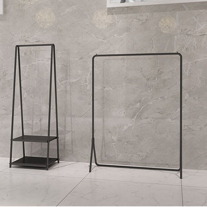 Kit de entrada de riel colgante contemporáneo de árbol de metal en negro