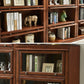 Wooden Standard Bookcase Contemporary Closed Back Bookshelf With Door Clearhalo 'Bookcases' 'furn' 'furn_bookcases' 'Furniture' 'furniture_bookcases' 'Office Furniture' 1200x1200_0be19141-5a5f-4ffd-b382-a30219f511e8