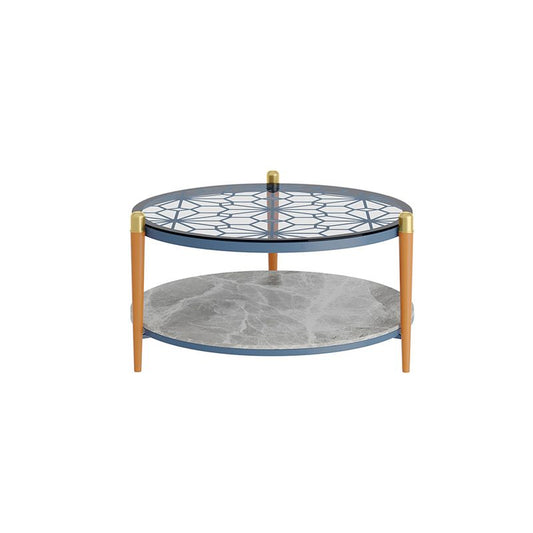Contemporary Round Coffee Table 3 Legs Cocktail Table for Home Clearhalo 'Coffee & Accent Tables' 'Coffee Tables' 'coffee_tables' 'furn' 'furn_coffee_tables' 'Furniture' 'furniture_coffee_tables' 'Living Room Furniture' 1200x1200_0be380b7-730e-4aa0-9ee1-50f03f5d5428