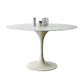 Round Tulip Modern Dining Table White Tone Fixed Table of Sintered Stone Clearhalo ' dining_table' 'Dining Tables & Seating' 'Dining Tables' 'furn' 'furn_dining_table' 'Furniture' 'furniture_dining_table' 'Kitchen & Dining Furniture' 'kitchen&dining_furn' 'kitchen' 'kitchen_dining_table' 1200x1200_0be5ad60-9e4f-4314-885d-0ad6be4f1783