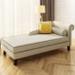 Chaise tapizado de estilo moderno para salón, sillón con brazos redondos