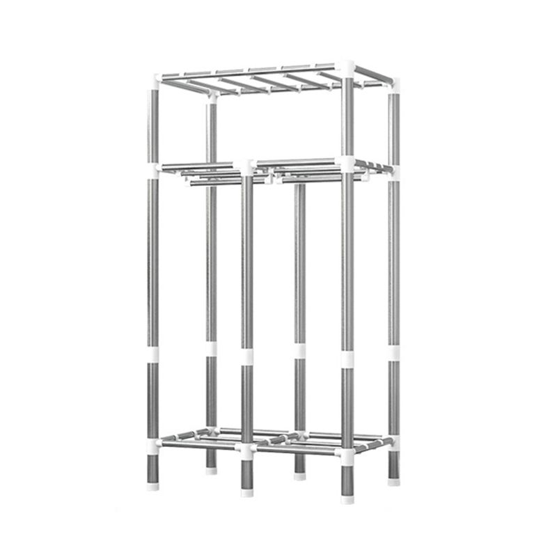 Guardaroba per la casa contemporanea armadio in acciaio in acciaio con scaffali