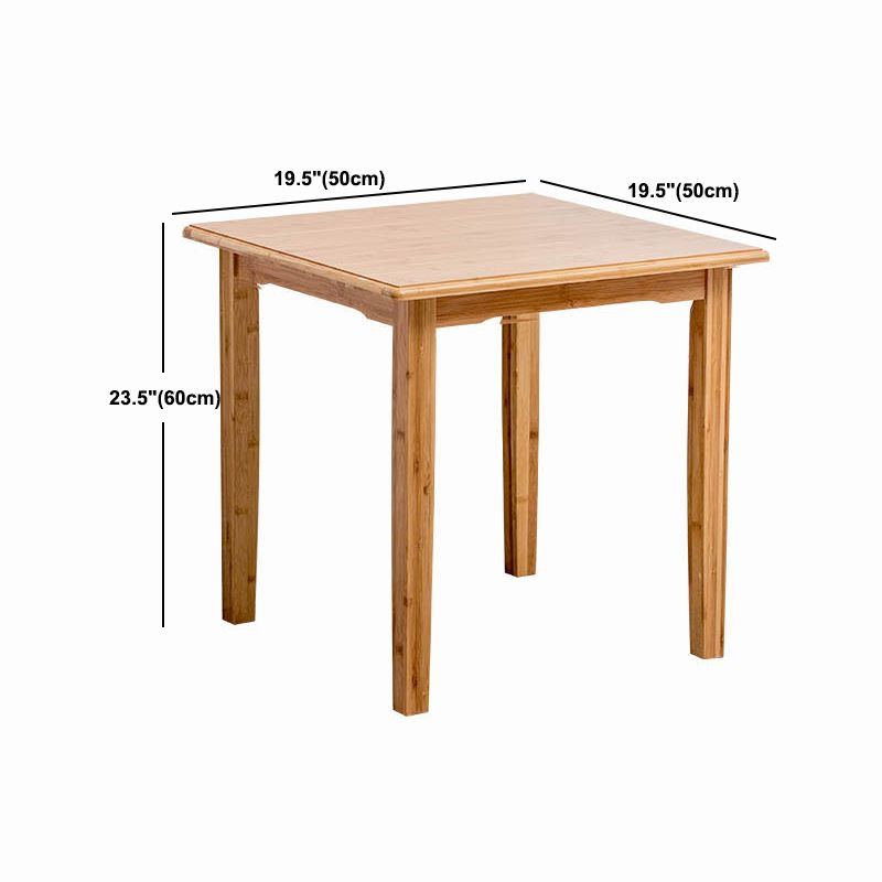 Tavolino in legno rettangolare nordico 4 gambe tavolo da cocktail naturale