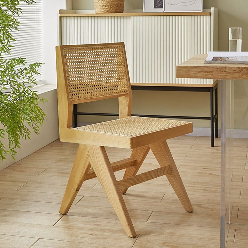 Traditional Dining Set 1/5/7 Pcs Rectangle Solid Wood Dining Table with Armless Chairs Clearhalo 'Dining Room Sets' 'Dining Tables & Seating' 'dining_room_set' 'furn' 'furn_dining_room_set' 'Furniture' 'Kitchen & Dining Furniture' 1200x1200_0be8e05d-c252-408a-af89-e0bacfb7b6ad