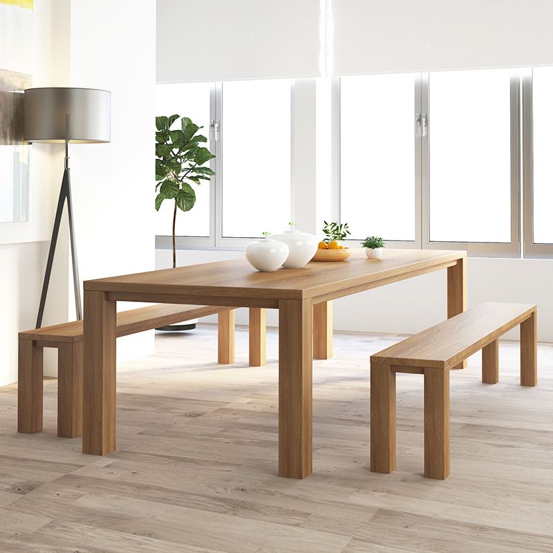 Modern 1/2/3/6/7 Pieces Dining Set Rectangle Wood Dining Table for Dining Room Clearhalo 'Dining Room Sets' 'Dining Tables & Seating' 'dining_room_set' 'furn' 'furn_dining_room_set' 'Furniture' 'Kitchen & Dining Furniture' 1200x1200_0be928d3-94d7-431d-829f-0c28e5c182b7