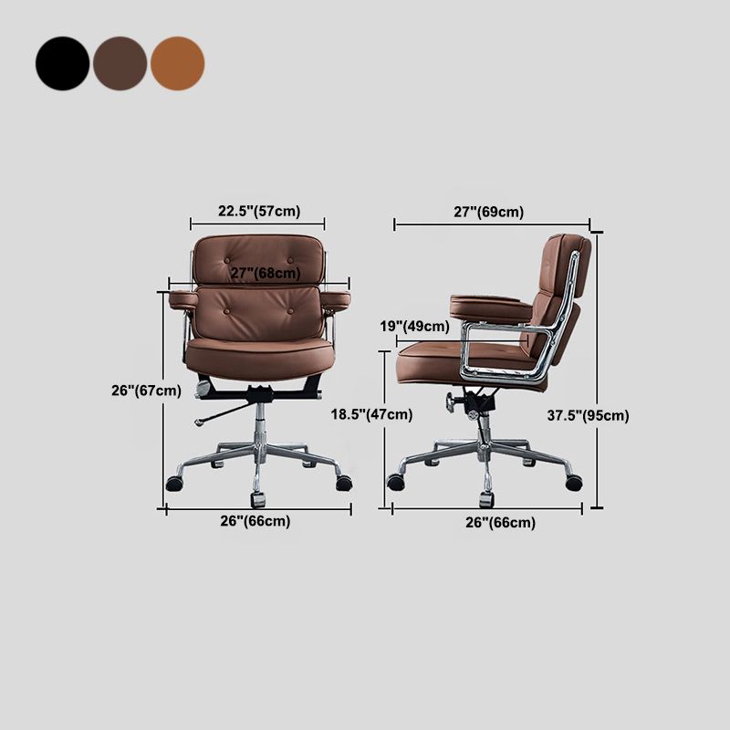 Modern & Contemporary Managers Chair Arms Included Executive Ergonomic Chair Clearhalo 'Furniture' 'furniture_office_chair' 'Office Chairs' 'Office Furniture' 'office_chair' 1200x1200_0beb6832-53a2-4a94-a02a-31a823f99206