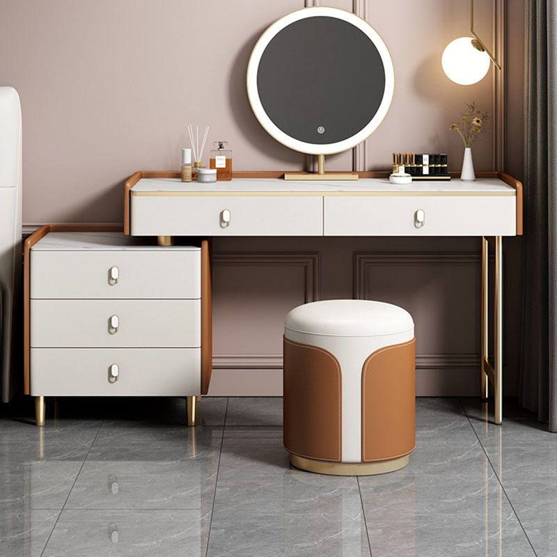 Zeitgenössischer Waschtisch Set Holzwaschtische mit Schieferobertisch