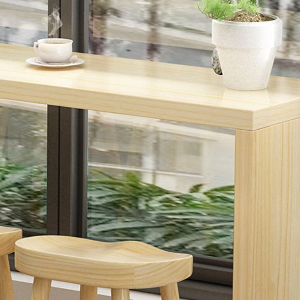 Nordic Rectangle Bar Counter Table Wooden Dining Table for Kitchen Clearhalo 'Bar Furniture' 'Bar Tables' 'bar_tables' 'furn' 'furn_bar_tables' 'Furniture' 'furniture_bar_tables' 'Kitchen & Dining Furniture' 1200x1200_0beda79d-867e-498d-a5ab-ac803770a030