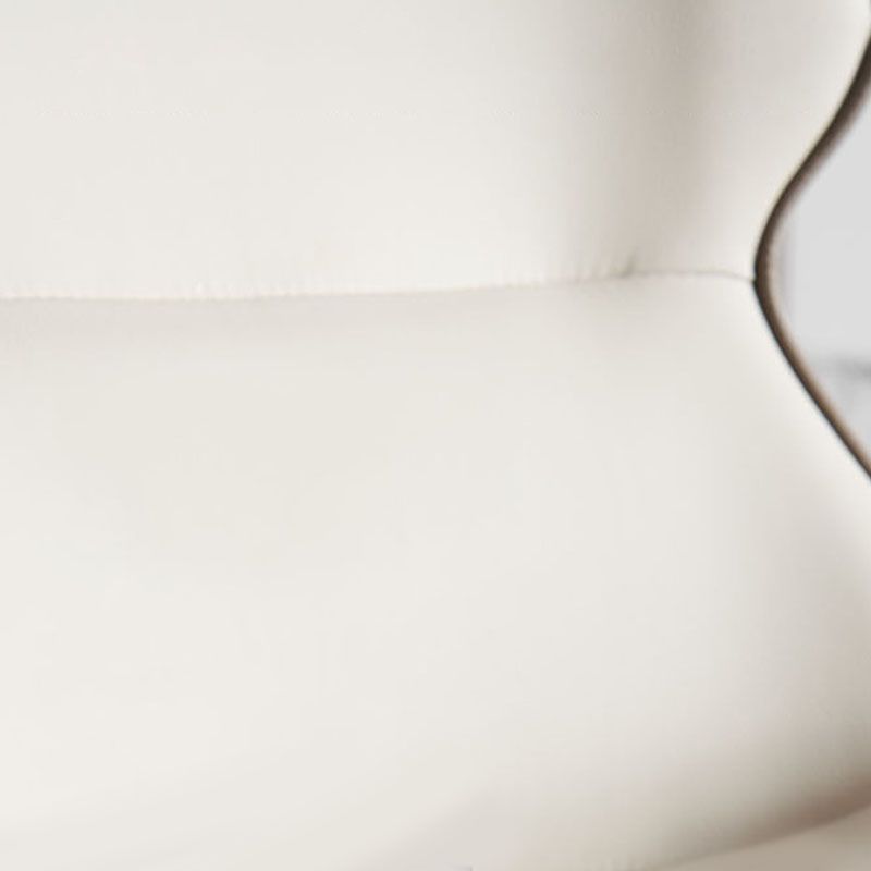 Sedia da pranzo in metallo contemporaneo braccio laterale in vena