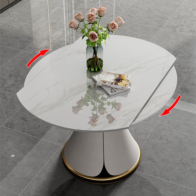 Contemporary 1/4/5/7 Pieces Dining Set Round Dining Table Set with Pedestal Base Clearhalo 'Dining Room Sets' 'Dining Tables & Seating' 'dining_room_set' 'furn' 'furn_dining_room_set' 'Furniture' 'furniture_dining_room_set' 'Kitchen & Dining Furniture' 'kitchen&dining_furn' 'kitchen' 1200x1200_0bef8eb5-748e-48c7-a7b5-ffbd1db4ac6d