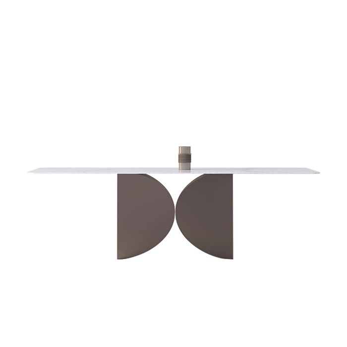 Nordic Glam Rectangle Sintered Stone Dining Table Set 1/2/4/6/7 Pieces Dining Set Clearhalo 'Dining Room Sets' 'Dining Tables & Seating' 'dining_room_set' 'furn' 'furn_dining_room_set' 'Furniture' 'furniture_dining_room_set' 'Kitchen & Dining Furniture' 1200x1200_0bf02f9e-5698-4f4e-97c7-88f797ddf033