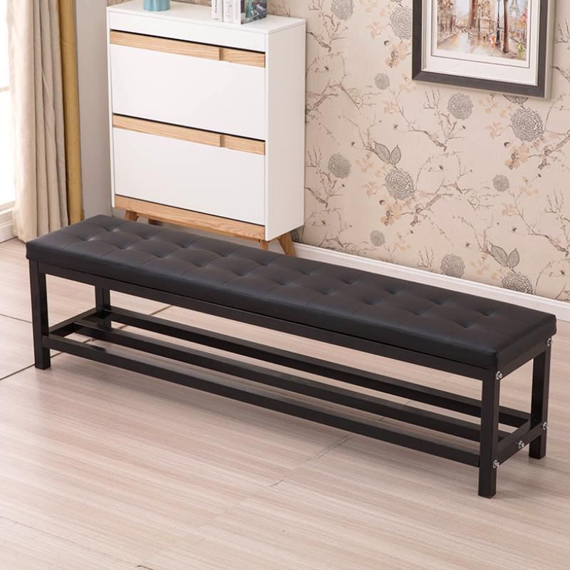 15.6-inch Width Modern Bench Cushioned Metal Solid Color Seating Bench Clearhalo 'Benches' 'Chairs & Seating' 'furn' 'furn_benches' 'Furniture' 'Living Room Furniture' 1200x1200_0bf24370-2950-4890-b1b6-4b3e14ad2028