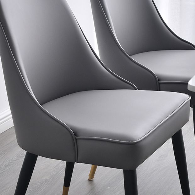 Glam Upholstered Restaurant Side Chair Parsons Matte Finish Dining Chair Clearhalo ' kitchen&dining_furn' 'Dining Chairs' 'Dining Tables & Seating' 'dining_chair' 'Furniture' 'furniture_dining_chair' 'Kitchen & Dining Furniture' 'kitchen' 1200x1200_0bf2956f-4d9a-4008-9f49-aeefc071db52