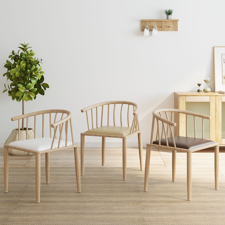 Contemporary Metal Dining Room Chairs Upholstered Armchair for Home Use Clearhalo ' kitchen&dining_furn' 'Dining Chairs' 'Dining Tables & Seating' 'dining_chair' 'furn' 'furn_dining_chair' 'Furniture' 'furniture_dining_chair' 'Kitchen & Dining Furniture' 'kitchen' 1200x1200_0bf59f52-1da4-49a4-8faf-7a2383c89c56