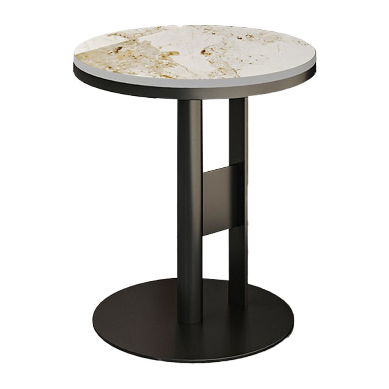 Modern Round Corner Table Slate Pedestal Side Table for Living Room Clearhalo 'Coffee & Accent Tables' 'End & Side Tables' 'end_side_tables' 'furn' 'furn_end_side_tables' 'Furniture' 'Living Room Furniture' 1200x1200_0bf672b1-c171-48a0-baf0-1f6a192f05ac