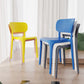 Contemporary Plastic Open Side Chair Stacking Study Room Dining Chair With Matte Finish Clearhalo ' kitchen&dining_furn' 'Dining Chairs' 'Dining Tables & Seating' 'dining_chair' 'furn' 'furn_dining_chair' 'Furniture' 'furniture_dining_chair' 'Kitchen & Dining Furniture' 'kitchen' 1200x1200_0bf6dfbc-28c8-4332-901f-e747933b67de