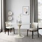 Contemporary Style Dinette Table Round Stone Furniture with Tulip Base Clearhalo ' dining_table' 'Dining Tables & Seating' 'Dining Tables' 'furn' 'furn_dining_table' 'Furniture' 'furniture_dining_table' 'Kitchen & Dining Furniture' 'kitchen&dining_furn' 'kitchen' 'kitchen_dining_table' 1200x1200_0bf77866-56a6-4f2a-a1a9-8dac6f8e0aba