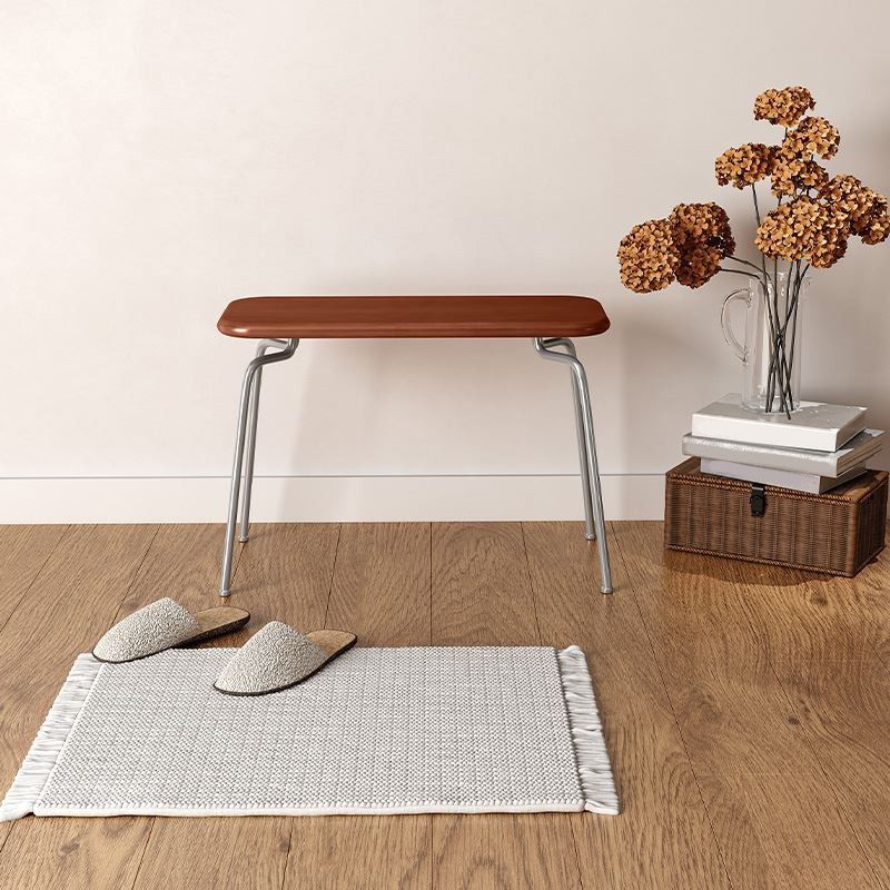 17.7" H Modern Seating Bench Solid Wood Entryway Bench with Legs Clearhalo 'Benches' 'Chairs & Seating' 'furn' 'furn_benches' 'Furniture' 'Living Room Furniture' 1200x1200_0bf9cf60-a404-4a7e-bb7c-544a3dd88f09