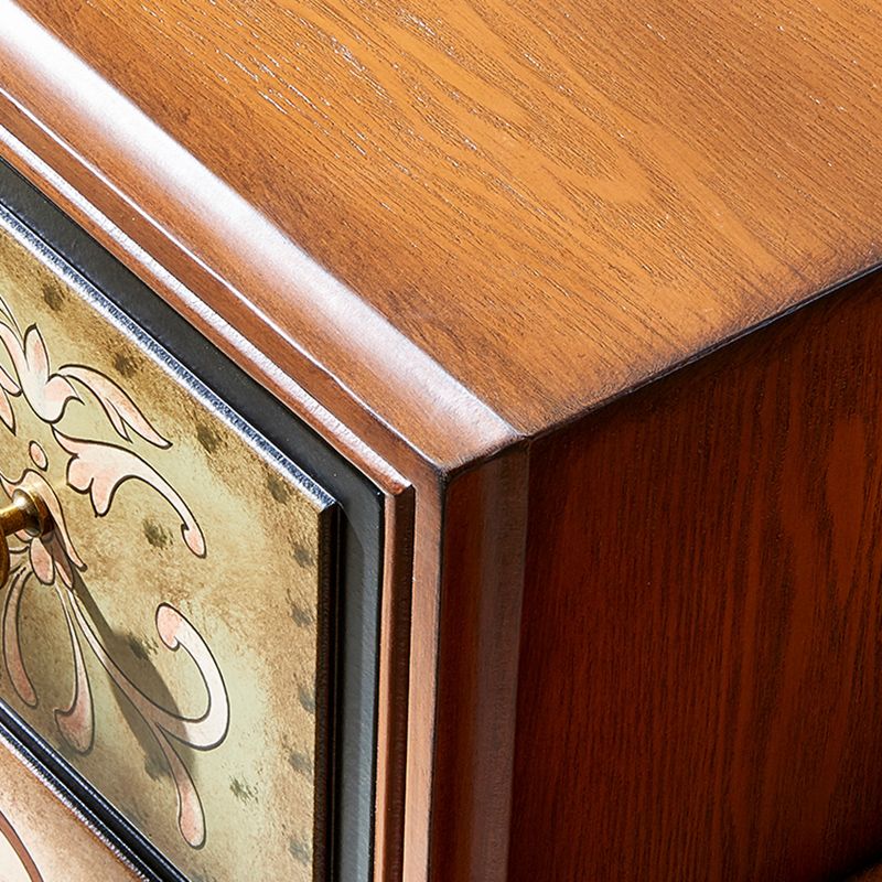 伝統的なランジェリーチェスト3/4/5の引き出し付き垂直木製収納チェスト