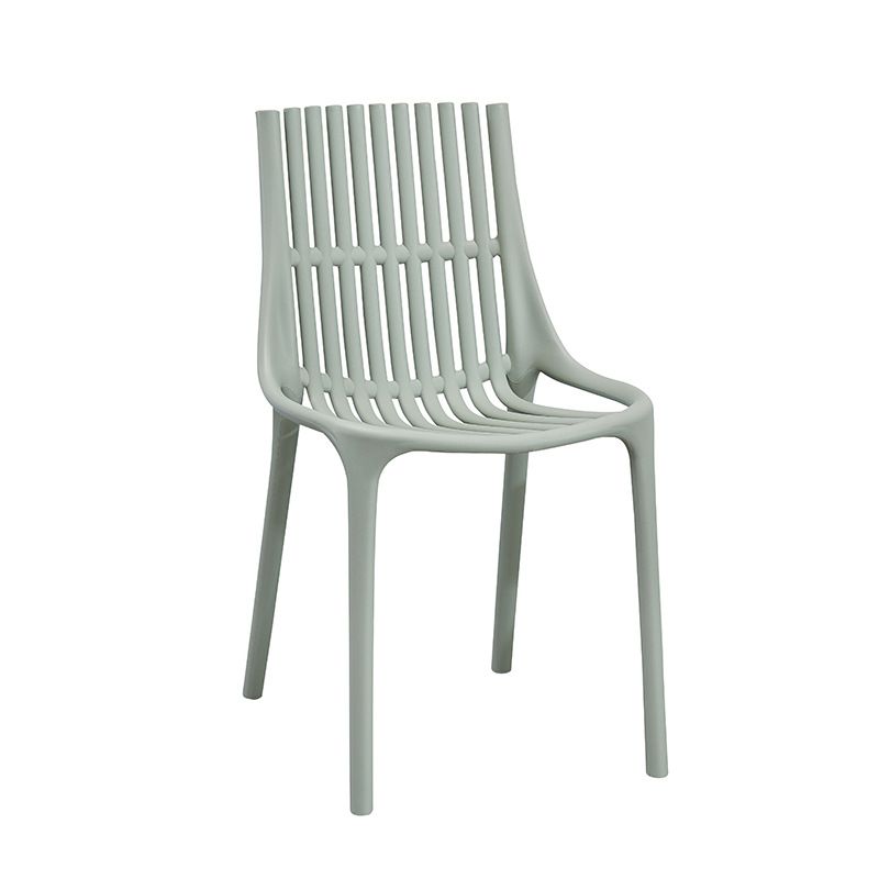 Nordic Style Armless Side Chairs Slat Back Chairs with Plastic Legs for Home Use Clearhalo 'Dining Chairs' 'Dining Tables & Seating' 'dining_chair' 'furn' 'furn_dining_chair' 'Furniture' 'Kitchen & Dining Furniture' 1200x1200_0bfabd6f-9752-4454-ae06-e5762f2b794c