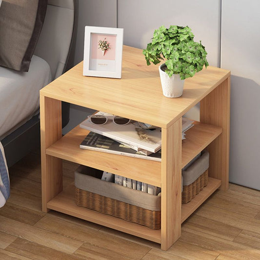 Modern Style Cocktail Table Artificial Wood Wood/white Coffee Table with Storage Rack