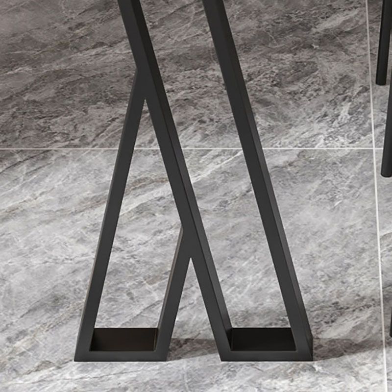 Industrial Style Bar Table Artificial Stone Top 42-inch Height Pub Table for Dining Room Clearhalo 'Bar Furniture' 'Bar Tables' 'bar_tables' 'furn' 'furn_bar_tables' 'Furniture' 'furniture_bar_tables' 'Kitchen & Dining Furniture' 'kitchen&dining_furn' 'kitchen' 1200x1200_0bfd7825-1a75-48e1-8f75-eba3f805a8d9