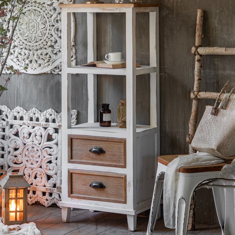 Rectangular Wood Cabinet Industrial Accent Chest in Distressed White Clearhalo 'Cabinets & Chests' 'cabinets_chests' 'furn' 'furn_cabinets_chests' 'Furniture' 'Living Room Furniture' 1200x1200_0bff4172-bb8e-4e9a-b10c-a814a410f20c