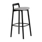 Scandinavian Solid Wood Bar Stool Living Room Faux Leather Counter Stools Clearhalo 'Bar Furniture' 'Bar Stools' 'bar_stools' 'furn' 'furn_bar_stools' 'Furniture' 'Kitchen & Dining Furniture' 1200x1200_0bff94f9-e378-40b6-92bc-0ffb072c5943